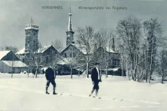 Augsburg-Leitershofen, "Nervenheil" Wintersportplatz um 1910