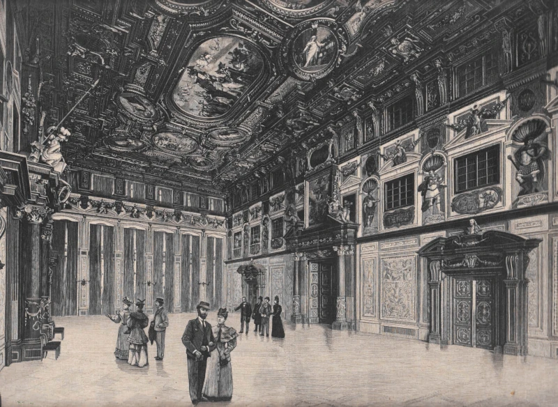 Augsburg_Der_Goldene_Saal_im_Rathaus_mit_Besuchern_Holzstich_nach_Hoefle_1894_800