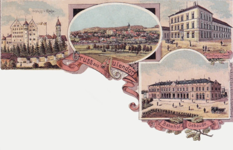 Aulendorf_Bahnhofsgebaeude_Gasthaus_zum_Loewen_Schloss__1897_800