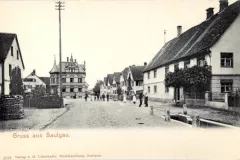 Bad Saulgau Blick in den Ort 1904