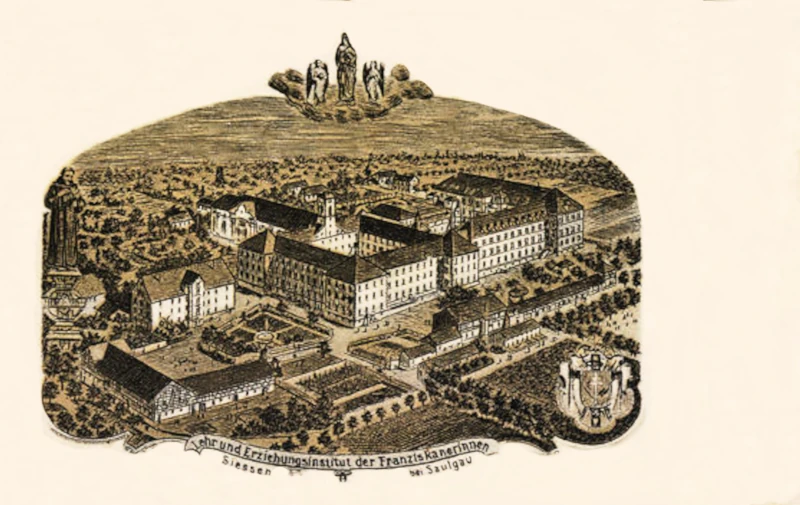 Bad Saulgau, Lehr- und Erziehungsinstitut Siessen der Franziskanerinnen 1924