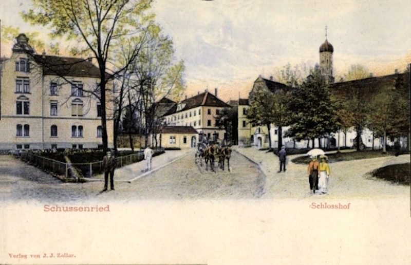 Schussenried, Schlosshof 1907