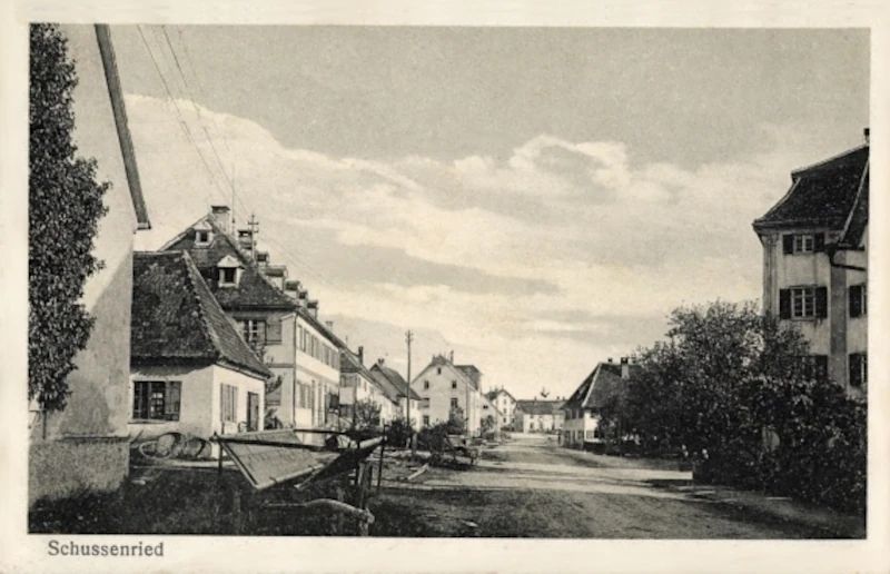 Schussenried, Strassenzug 1917