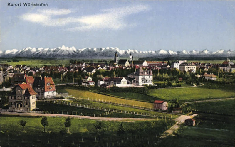Woerishofen_Gesamtansicht_aus_der_Vogelschau_Kurort_um_1920_800