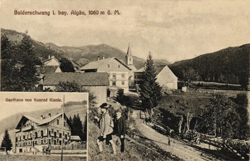 Balderschwang im bayr. Allgäu 1912