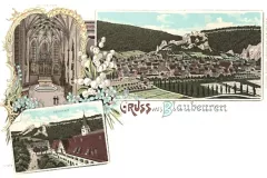 Blaubeuren_Seminar_Hochaltar_Ortsansicht_aus_der_Vogelschau_1916_800