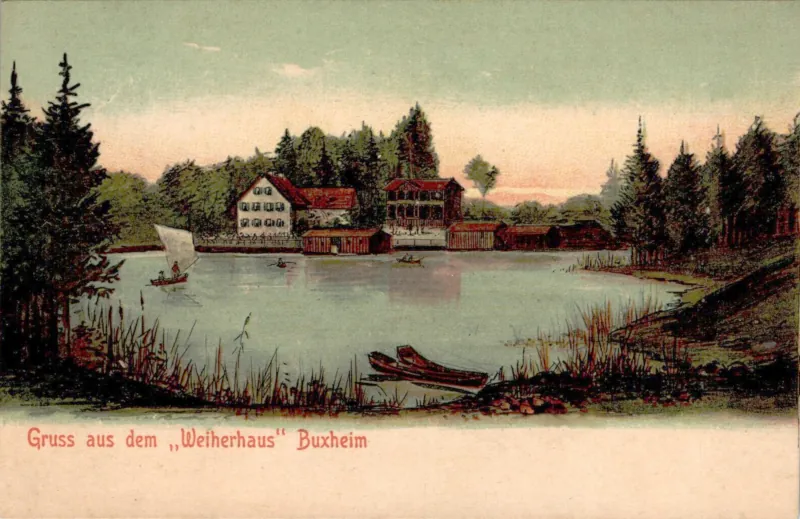 Gruss_aus_Buxheim_Weiherhaus_1910_800
