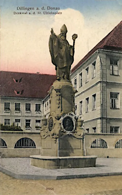 Dillingen Denkmal am St. Ulrichsplatz, 1913