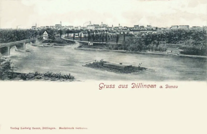 Gruss aus Dillingen a. d. Donau 1901