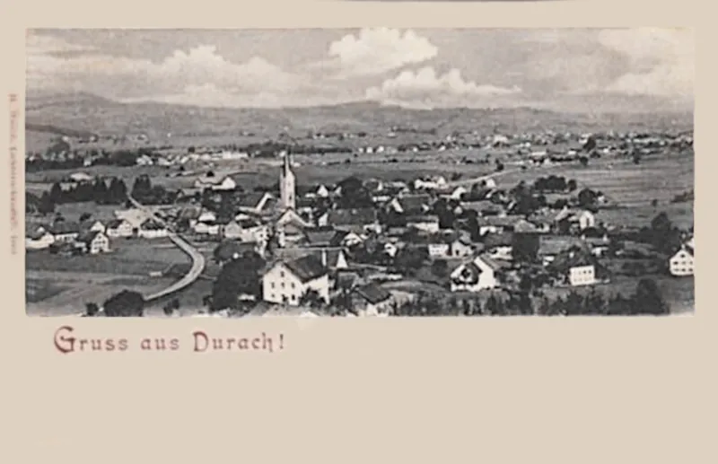 Durach, Ortsansicht um 1900