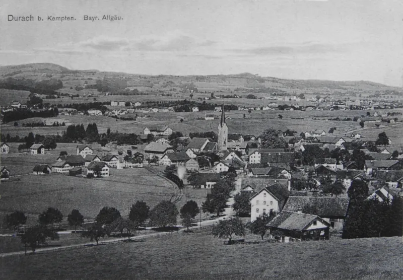 Durach, Ortsansicht um 1910