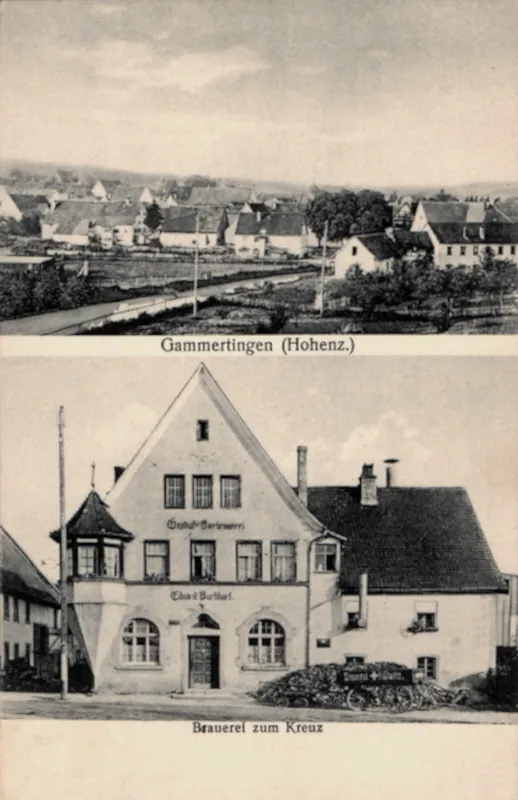 Gammertingen mit Brauerei zum Kreuz 1906