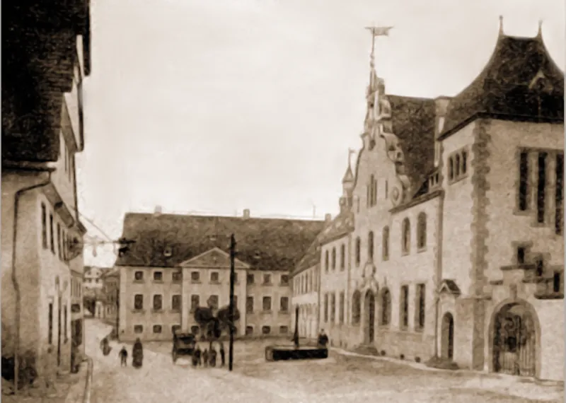 Gammertinger Schloss von vorne, J.Reiser vor 1905