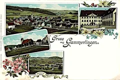 Gruss aus Gammertingen mit Bronnen 1897