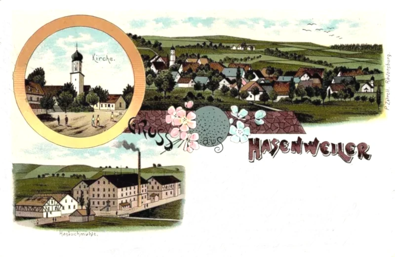 Gruss aus_Hasenweiler 1903