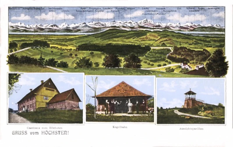 Glashuetten_Hoechsten_Gasthaus_zum_Hoechsten_Kegelbahn_farbig_um_1930_800