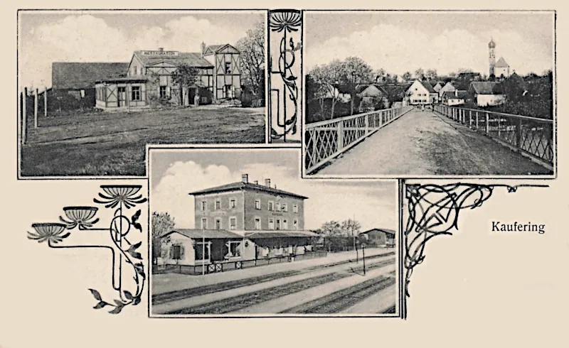 Kaufering_Mehrbildkarte_mit_Bahnhof_um_1910_800