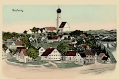 Kaufering_Kirche_St_Leonhard_und_Ort_gezeichnet_1910_800