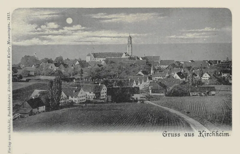 Gruss aus Kirchheim, Mondscheinkarte 1904