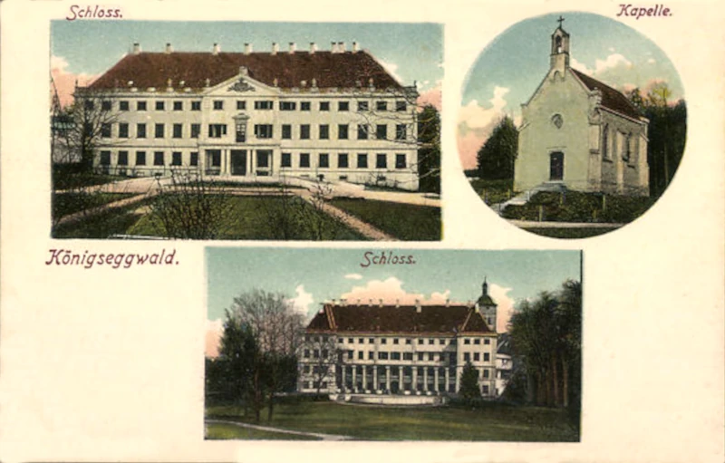 Koenigseggwald_Schloss_und_Kapelle_um_1900_800