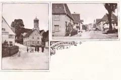 Krauchenwies_Ortspartie_Gasthaus_zum_Loewen_Kirchgasse_1902_800
