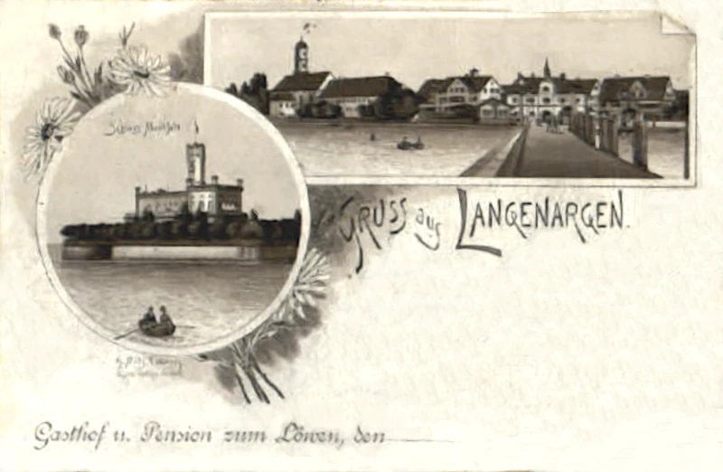 Gruss_aus_Langenargen_mit_Steg_und_Uferpartie_Gasthaus_Loewen_1896_800