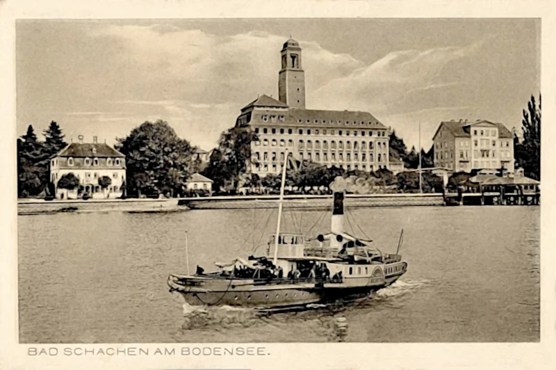1916_Hotel_Bad_Schachen_am_Bodensee_mit_Raddampfer_800
