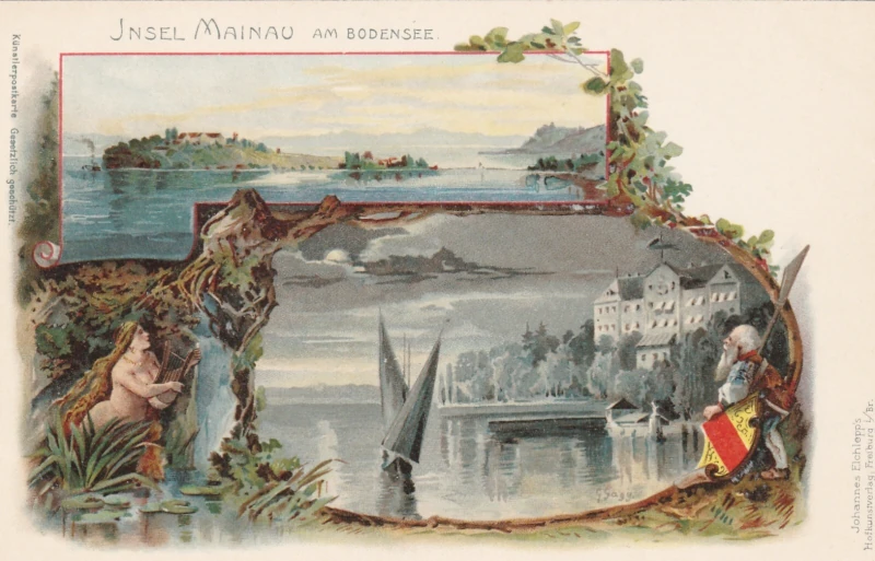 5_Insel_-Mainau_am_Bodensee_Praegekarte_mit_Wappen_um_1900_800