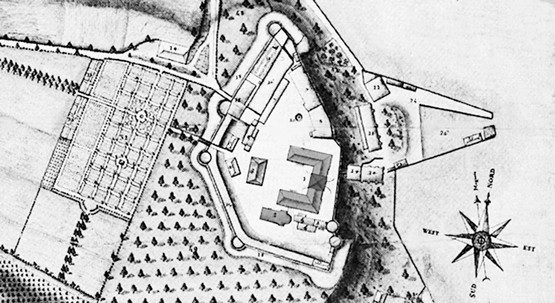Inselplan_des_Geometers_Pierre_Francois_Paris_um_1760_noch_mit_Bastionen_800