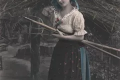 Bäuerin aus Gebath / Kressbronn, Marktoberdorf, 1905