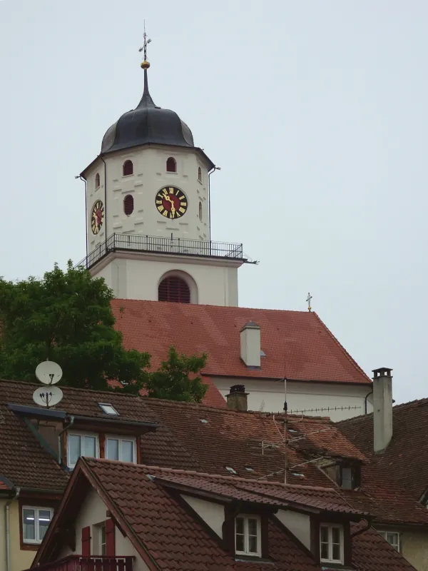 Messkirch_Schlosskirche_St_Martin_Kirchturm_und_Daecher_2_800h