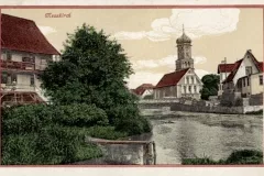 Blick auf den Ort  und Kirche _1921