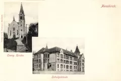 Meßkirch Kirche Schulgebaeude um 1920