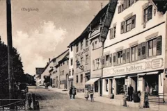 Strassenpartie Geschäft von Johann Halbherr um 1910
