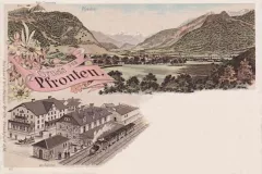 Pfronten Ansicht mit Bahnhof, 1899