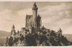 Falkenstein bei Pfronten, nicht realisierter Plan für ein Schloss König Ludwigs, Ansichtskarte von 1923