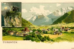 Pfronten Burgruine um 1900