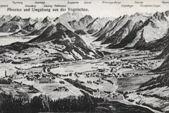 Pfronten und Umgebung aus der Vogelschau um 1920