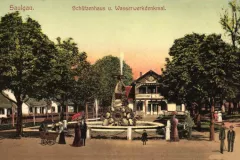 AK-Saulgau-Schuetzenhaus-u-Wasserwerkdenkmal_1909_800