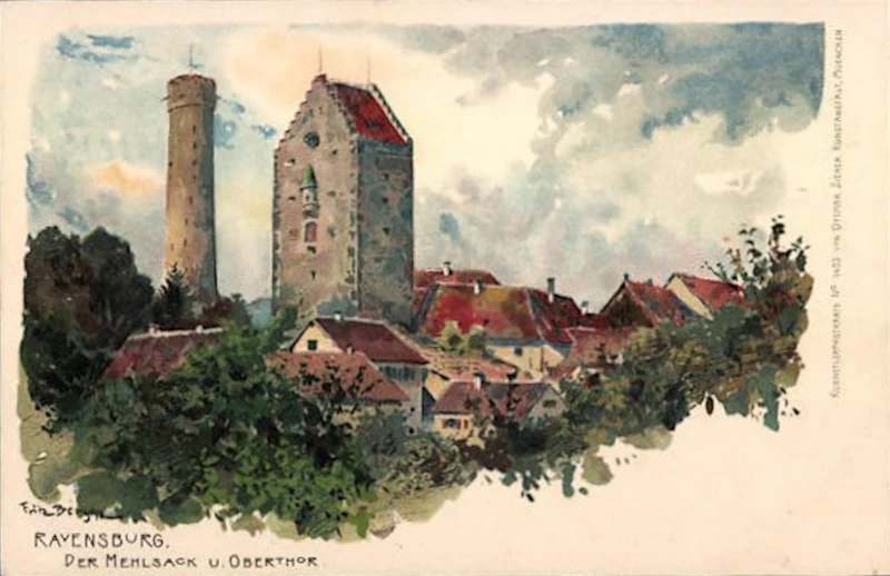 Ravensburg_Mehlsack_und_Obertor_Fritz_Bergen_u_1900_800