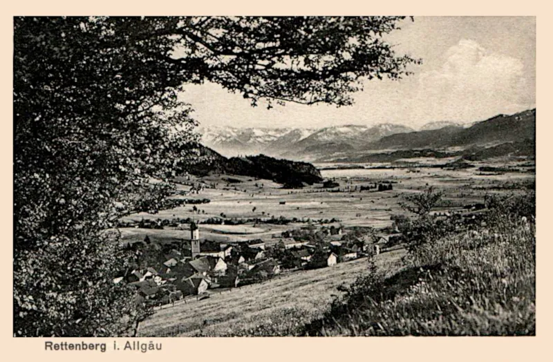 Rettenberg im_Allgäu mit Alpenpanorama 1916