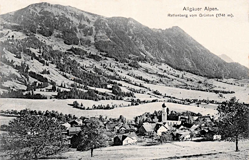 Rettenberg mit Grünten 1917