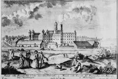 Rot an der Rot, Prämonstratenser-Reichsabtei, Stich von Johann Georg Merz vor 1800