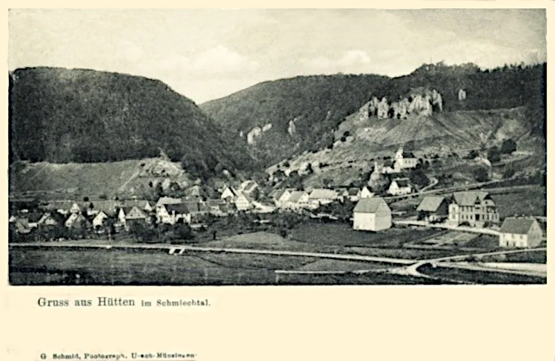 Gruss_aus_Huetten_im_Schmiechtal_1905_800