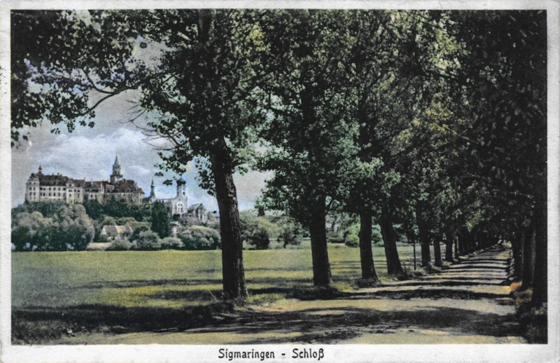 Allee nach Gorheim 1916 (coloriert)