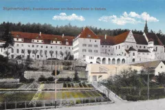 Sigmaringen Franziskaner-Kloster mit Herz-Jesu-Kirche 1925