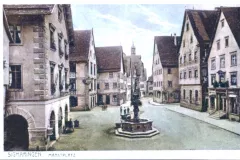 Sigmaringen Marktplatz um 1900 (coloriert)