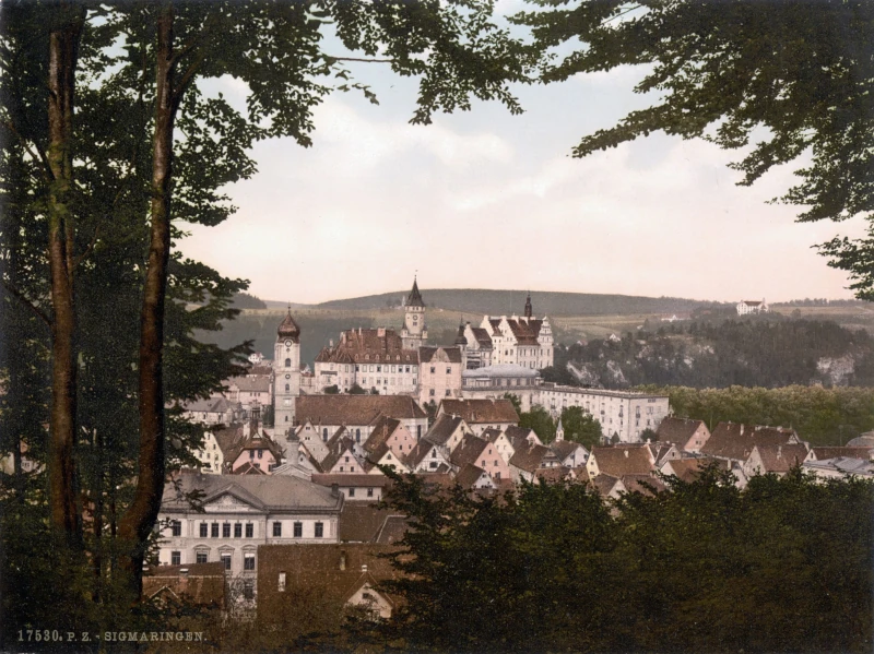 Schloss_Sigmaringen_Photochromkarte_um_1900_800