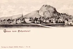 Singen, Gruss vom Hohentwiel, Eugen Felle 1903