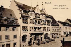 Stockach Gasthof Hotel Adler-Post 1908